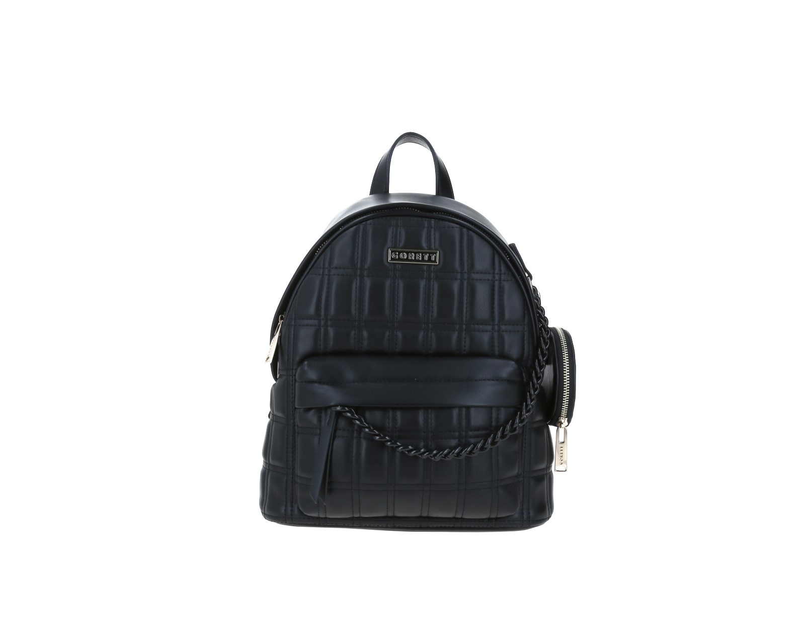 Foto 2 pulgar | Mochila de Dama Backpack Gorett Negra Gregor Mediana