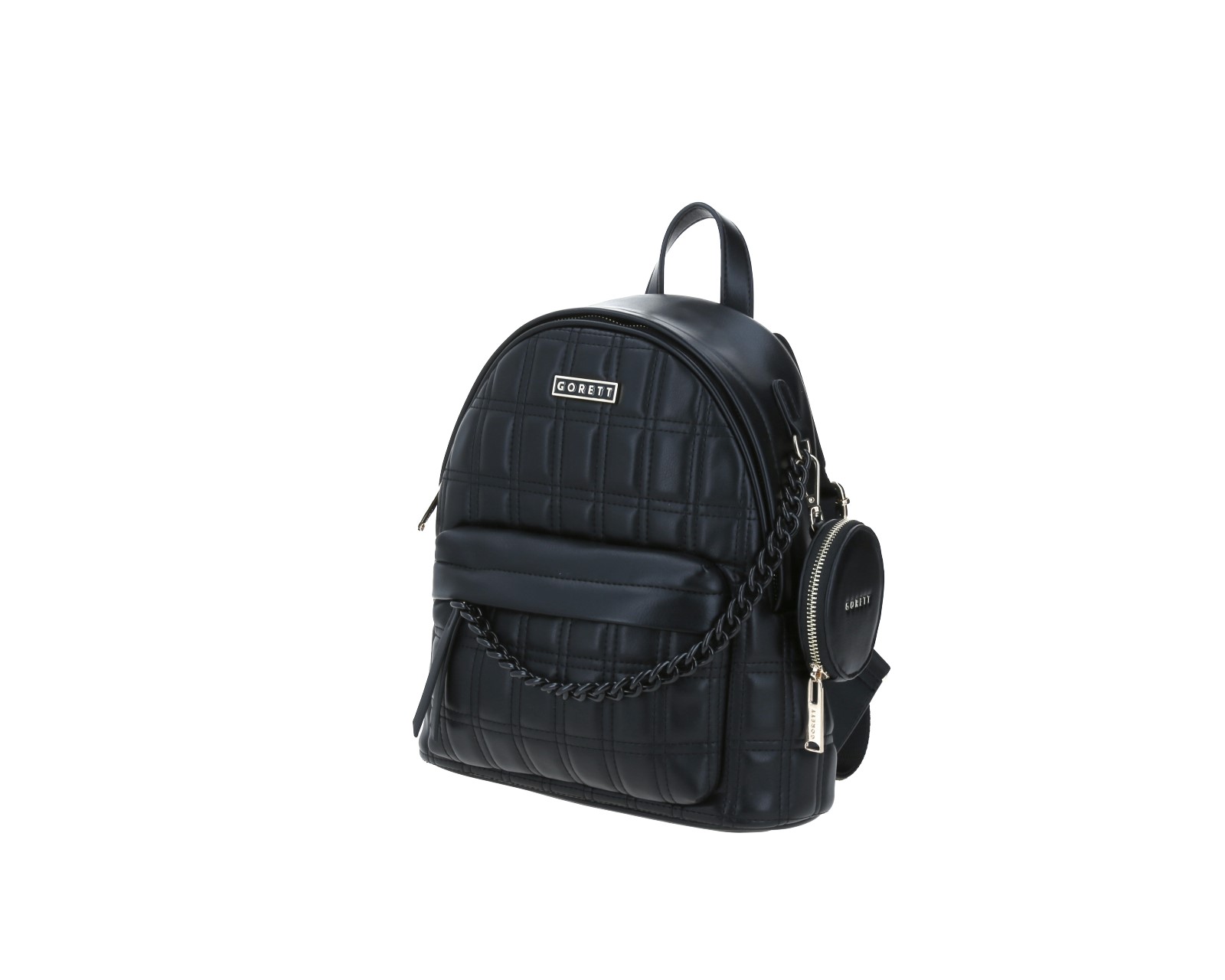 Foto 3 pulgar | Mochila de Dama Backpack Gorett Negra Gregor Mediana
