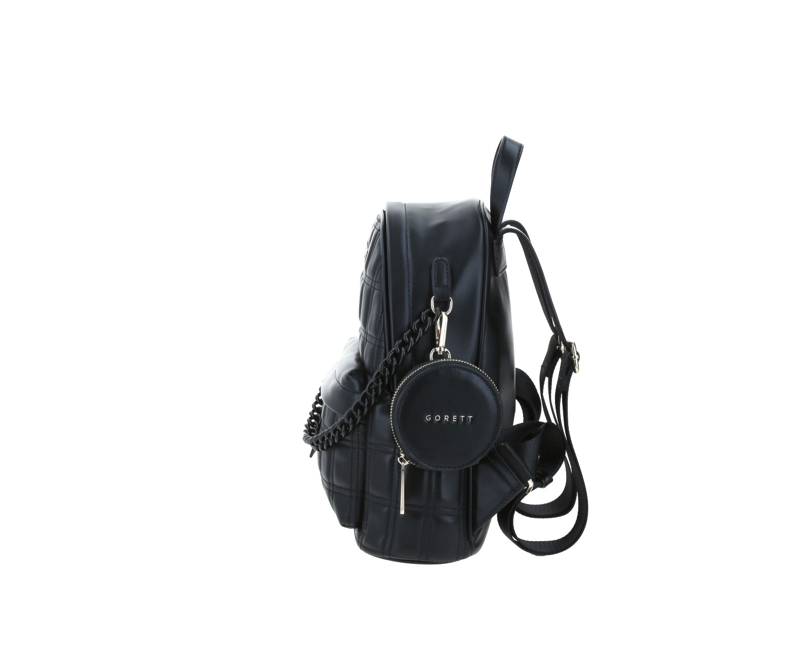 Foto 4 pulgar | Mochila de Dama Backpack Gorett Negra Gregor Mediana