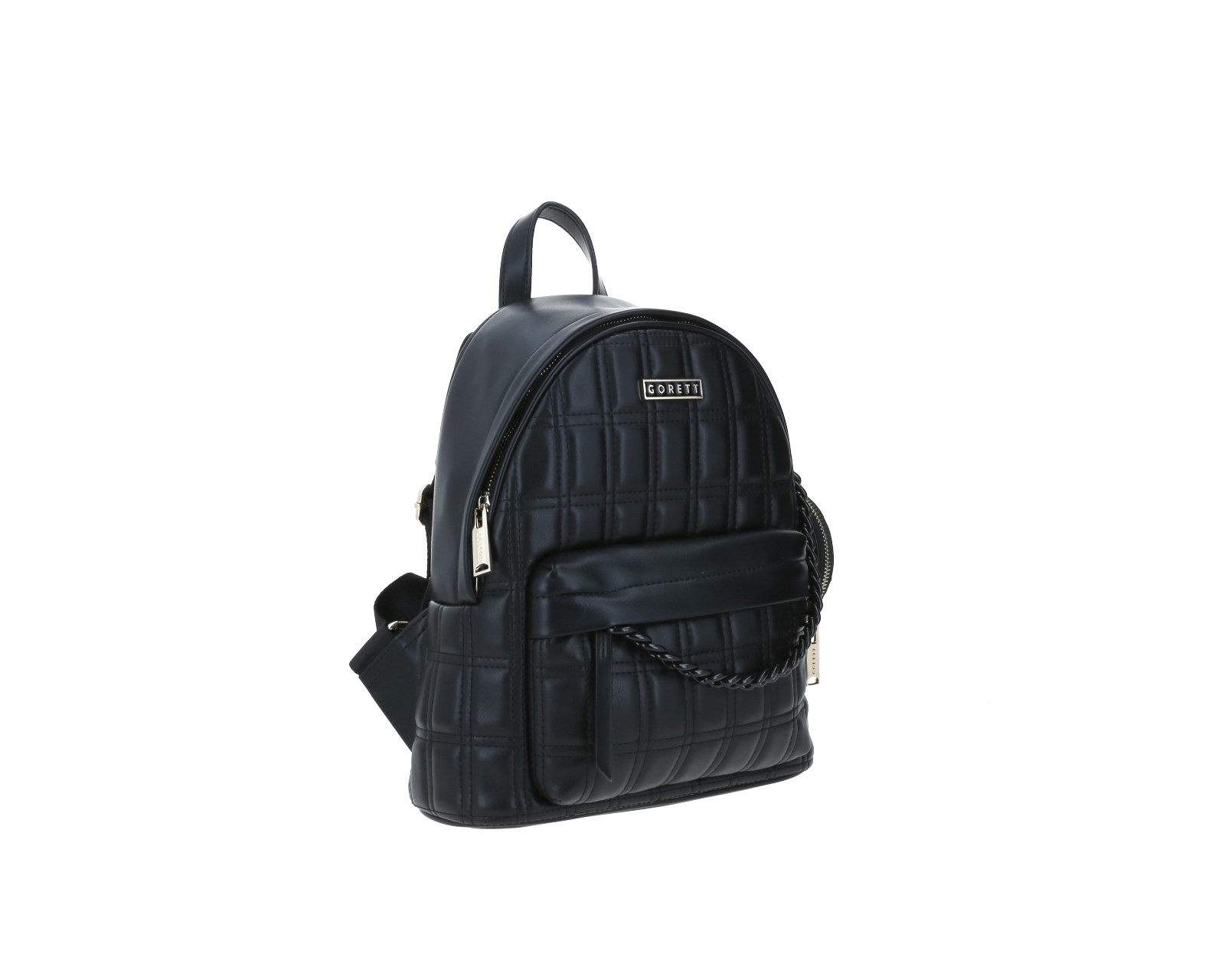 Foto 7 pulgar | Mochila de Dama Backpack Gorett Negra Gregor Mediana