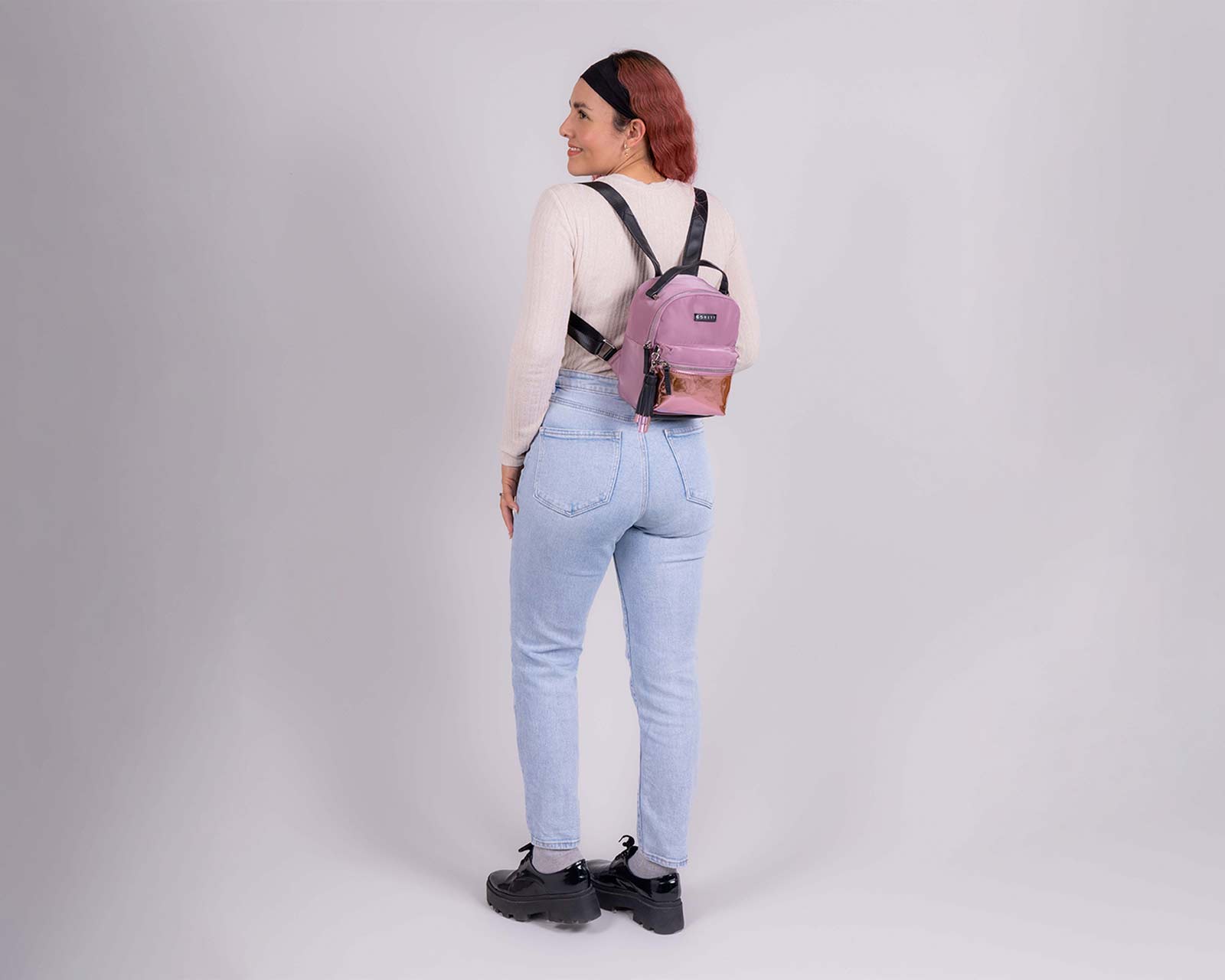 Foto 6 pulgar | Mochila Gorett Lega Rosa