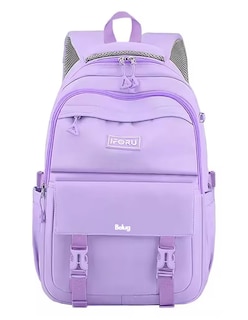 Foto 1 | Mochila Escolar Antirrobo Mochila Diseño Liso 30l, Violeta Cielo