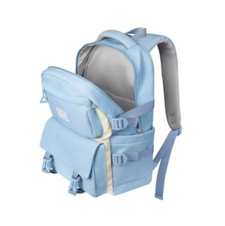 Foto 2 | Mochila Escolar Backpack Diseño Liso 30l Azul Acero