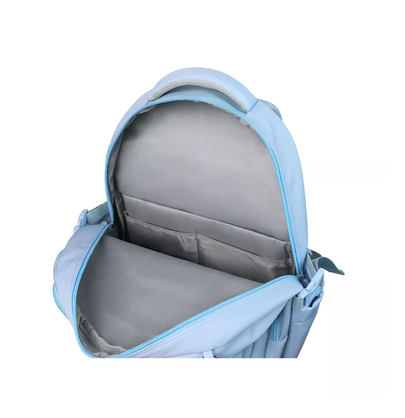 Foto 6 pulgar | Mochila Escolar Antirrobo Mochila Diseño Liso 30 l Azul Cielo
