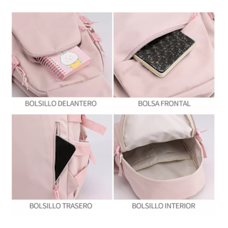 Foto 4 | Mochila Escolar Lab.G Rosa