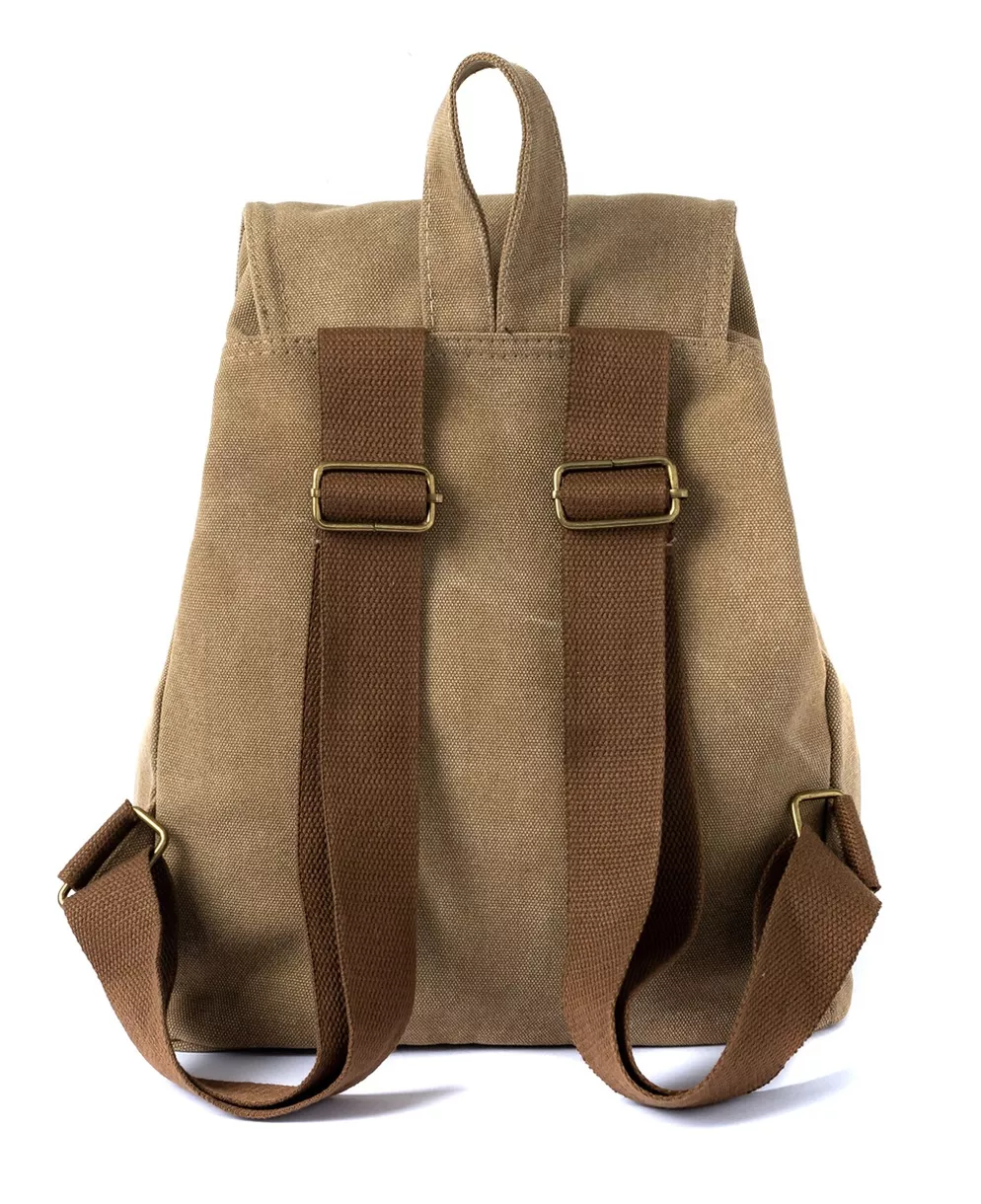Foto 3 | Mochila Escolar Antirrobo Para Mujer, Caqui