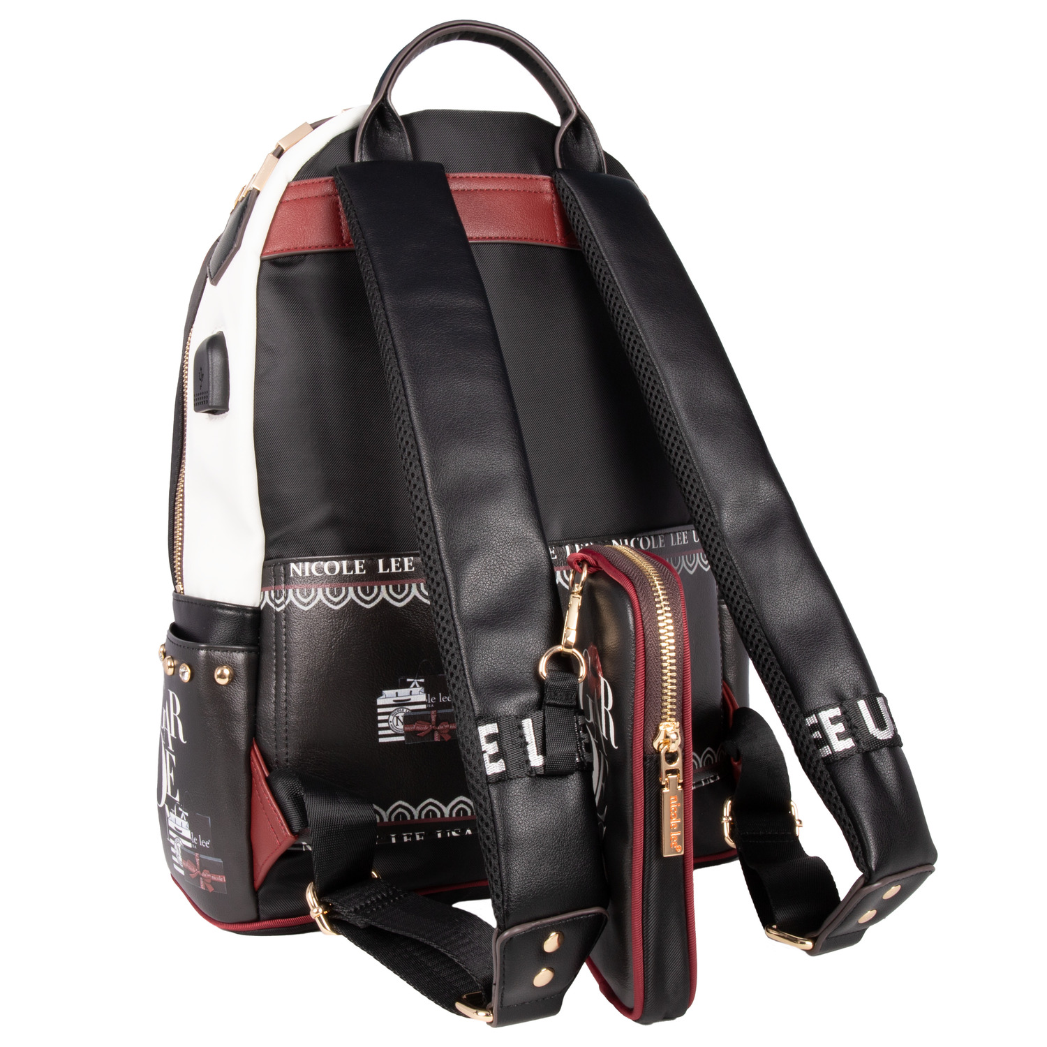 Foto 6 | Mochila Nicole Lee con Bolsa Extra Lady In Black