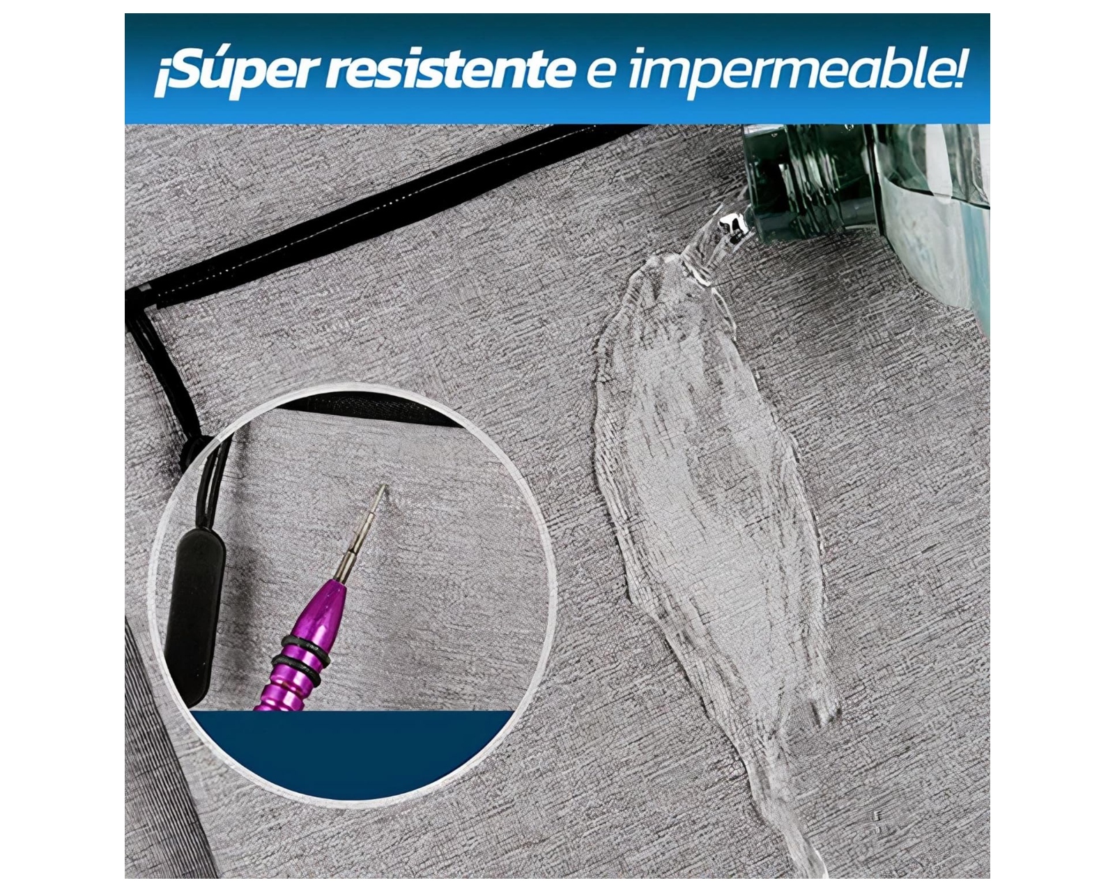 Foto 6 pulgar | Mochila Para Laptop Bluelander, Con Puerto Usb Para Power Bank, Manija De Metal, Impermeable Y Con Capacidad Par