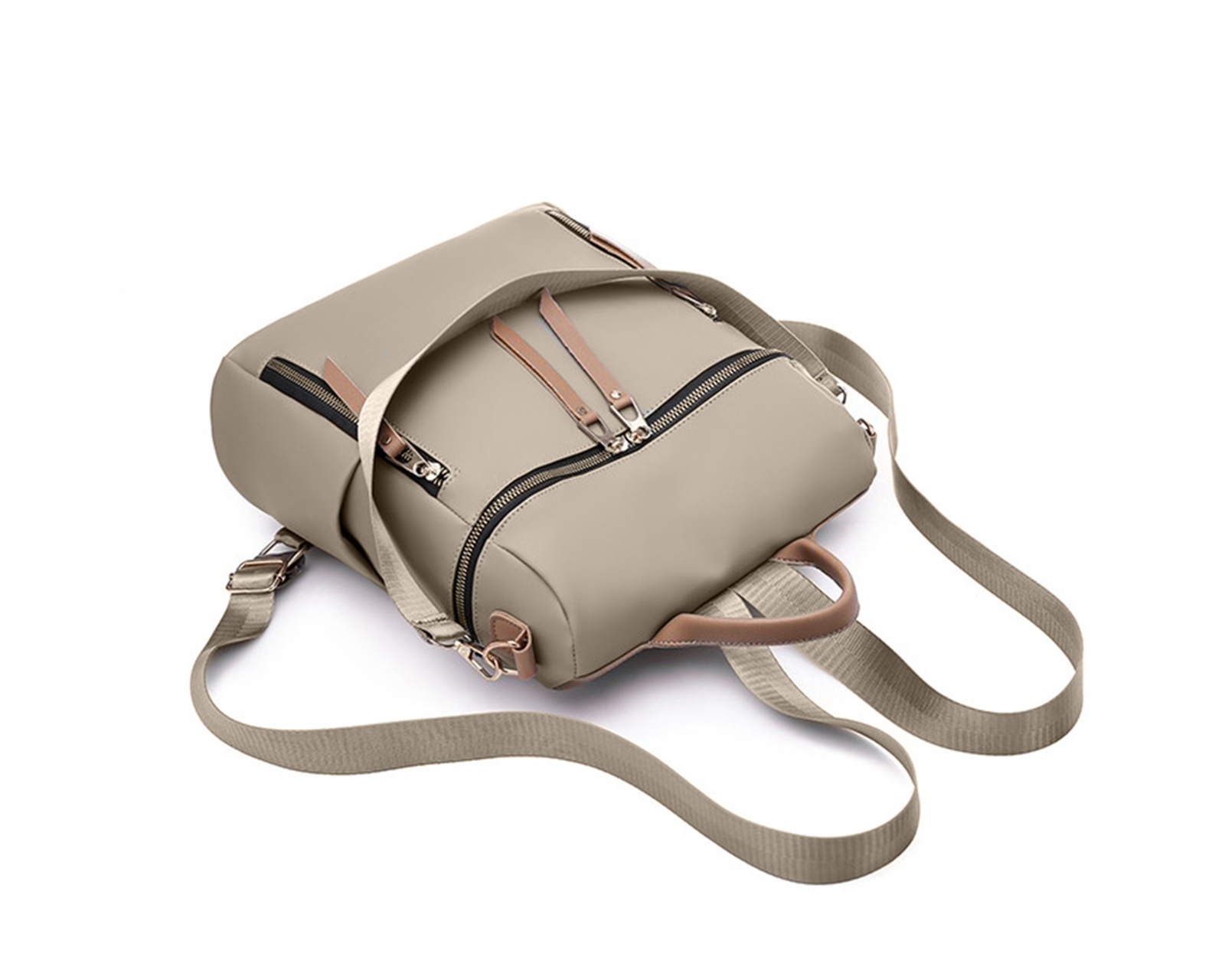 Foto 3 pulgar | Mochila Para Mujer Bluelander, Color Cafe, Resistente Al Agua, Cuero Sintético De Alta Calidad Y Estilo Casual.