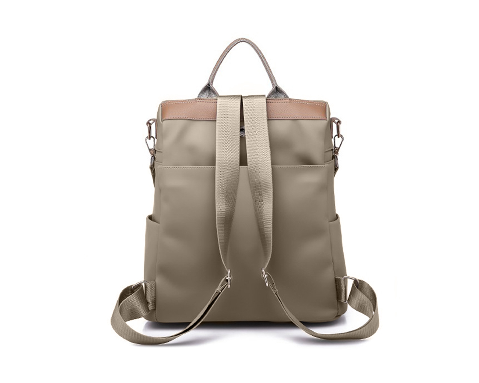 Foto 4 pulgar | Mochila Para Mujer Bluelander, Color Cafe, Resistente Al Agua, Cuero Sintético De Alta Calidad Y Estilo Casual.