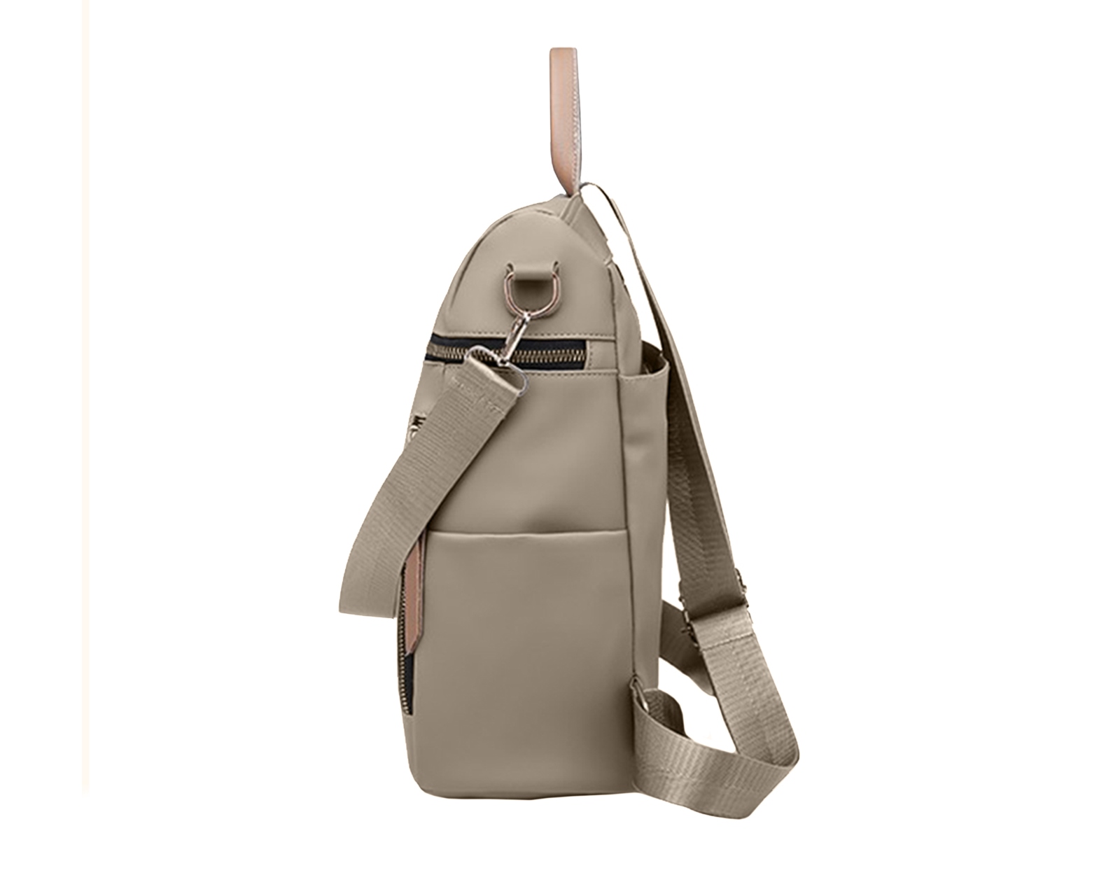 Foto 4 | Mochila Para Mujer Bluelander, Color Cafe, Resistente Al Agua, Cuero Sintético De Alta Calidad Y Estilo Casual.