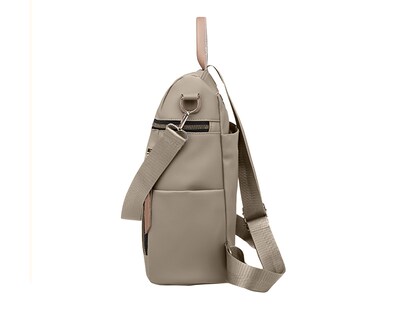 Foto 4 | Mochila Para Mujer Bluelander, Color Cafe, Resistente Al Agua, Cuero Sintético De Alta Calidad Y Estilo Casual.
