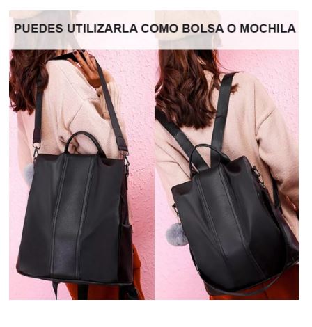 Foto 3 pulgar | Mochila Impermeable Antirrobo Casual Color Negro