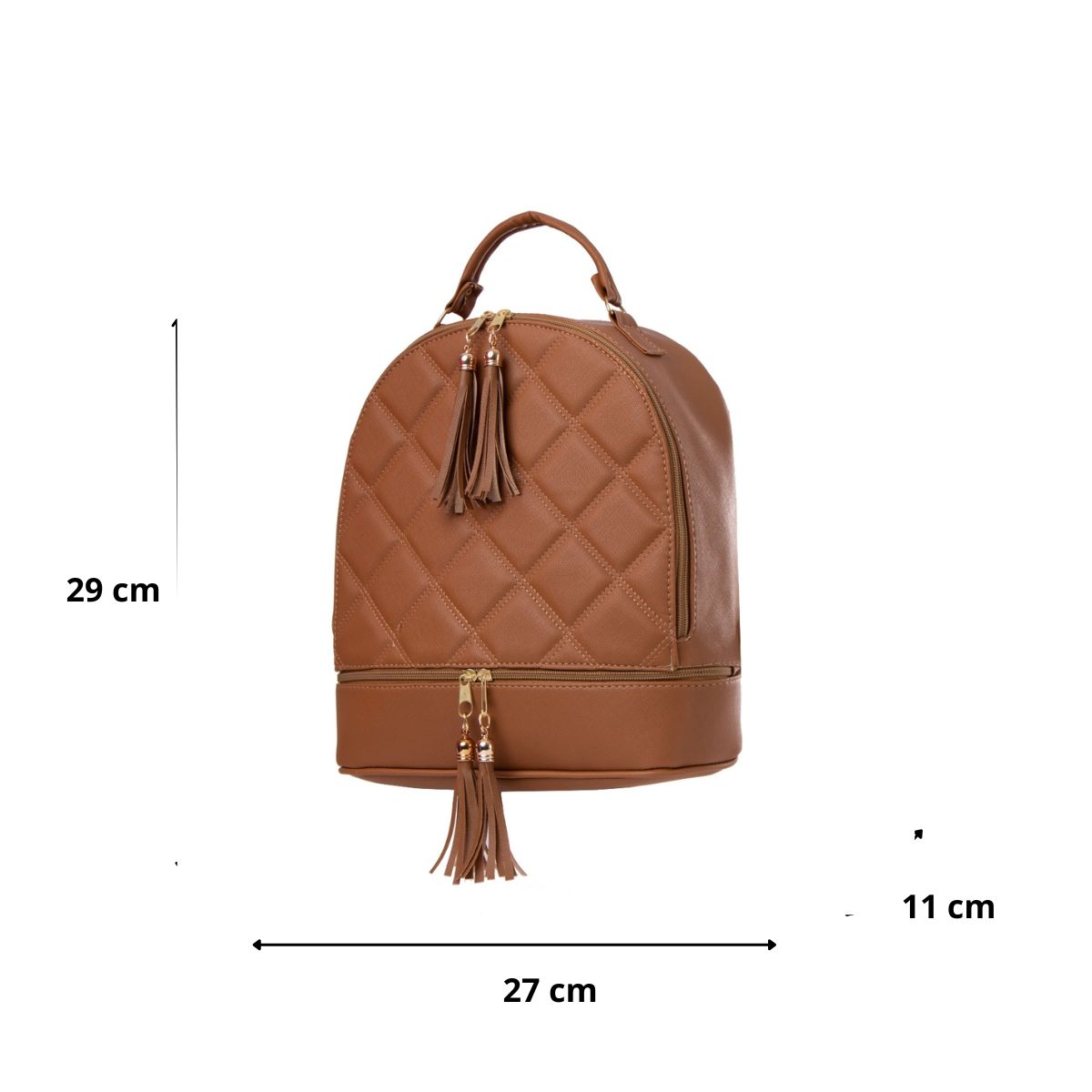 Foto 4 pulgar | Mochila Para Mujer Fana Nataly Color Camel Preciosa