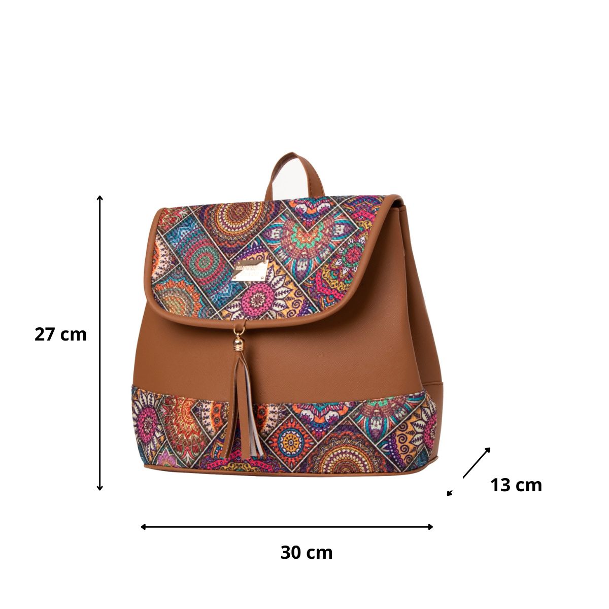 Foto 4 pulgar | Mochila Yute De Mujer Fana Saril Color Camel Sensacional