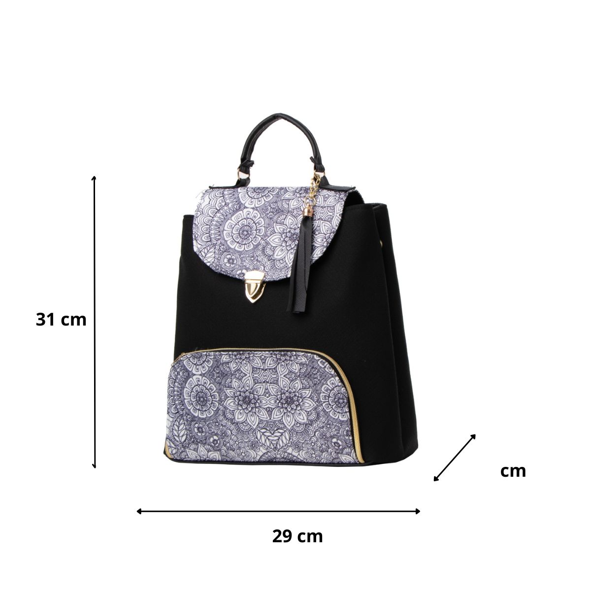 Foto 4 pulgar | Mochila Yute Para Mujer Fana Ozara Color Negro Elegante