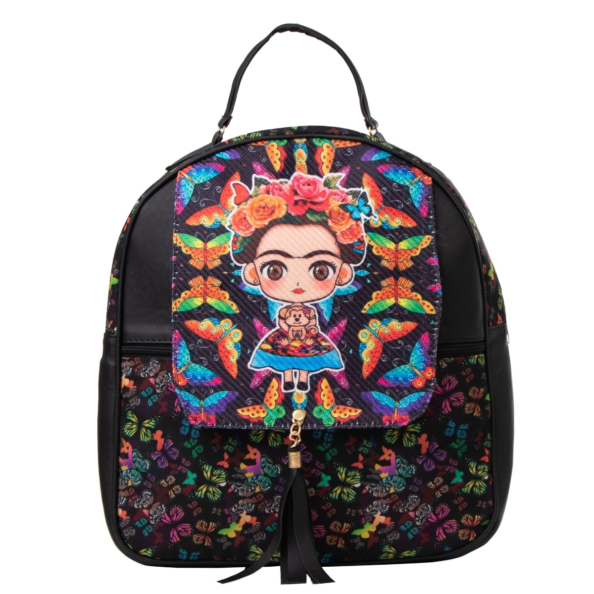 Mochila Yute Para Mujer Fana Selma Color Negro Preciosa $395