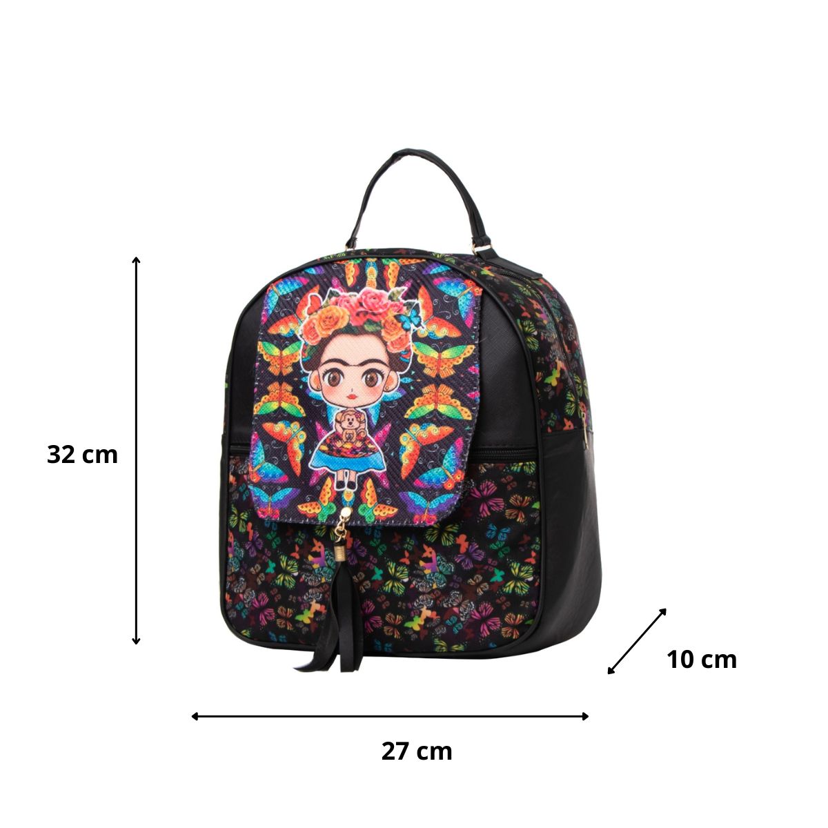 Foto 4 pulgar | Mochila Yute Para Mujer Fana Selma Color Negro Preciosa