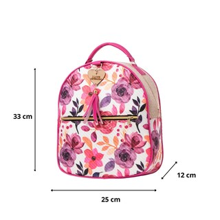 Foto 3 | Mochila Yute De Mujer Fana Paris Color Buganvilia Especial