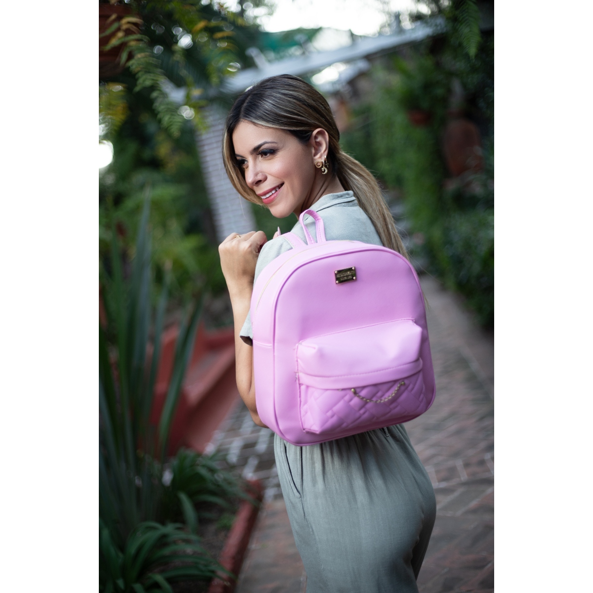 Foto 6 pulgar | Mochila De Mujer Fana Navel Color Rosa Original