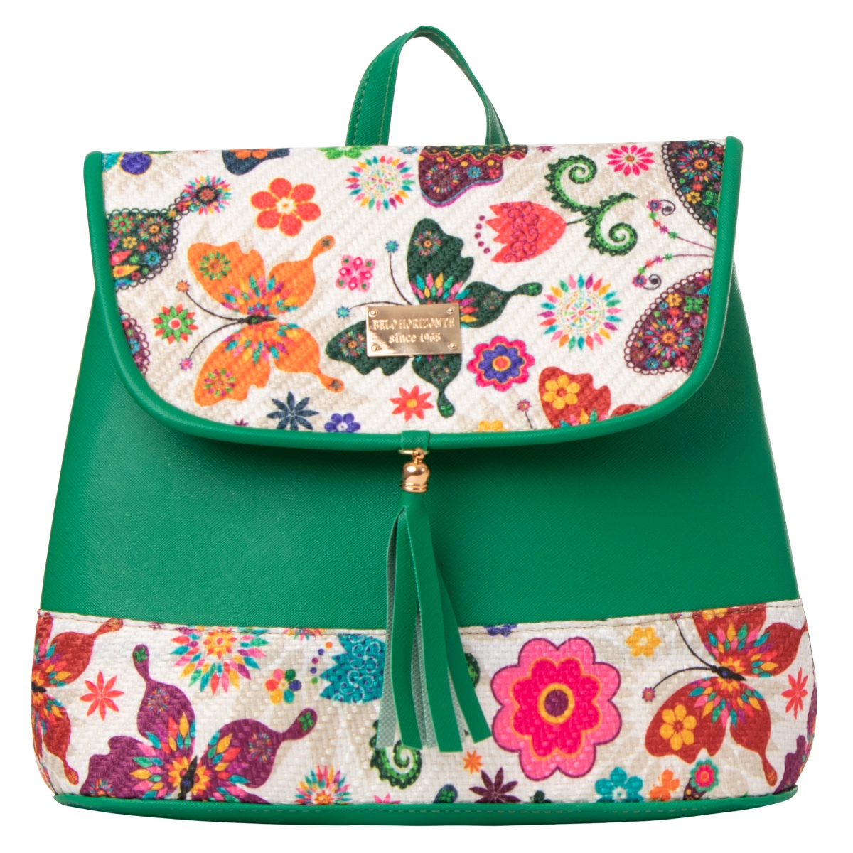 Mochila Yute Para Mujer Fana Saril Color Verde Con Asas