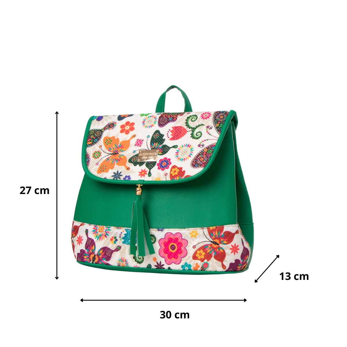 Foto 4 pulgar | Mochila Yute Para Mujer Fana Saril Color Verde Con Asas