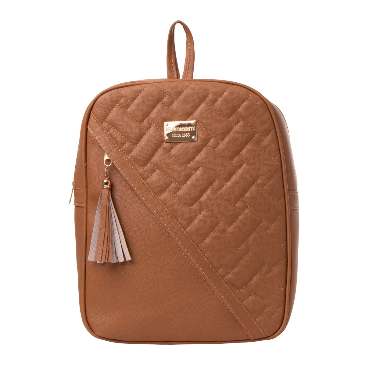 Mochila De Mujer Fana Oba Color Camel Sensacional