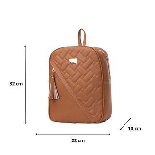Foto 3 | Mochila De Mujer Fana Oba Color Camel Sensacional