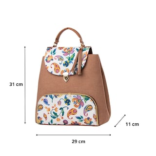 Foto 3 | Mochila Yute Para Mujer Fana Ozara Color Camel Lúcela