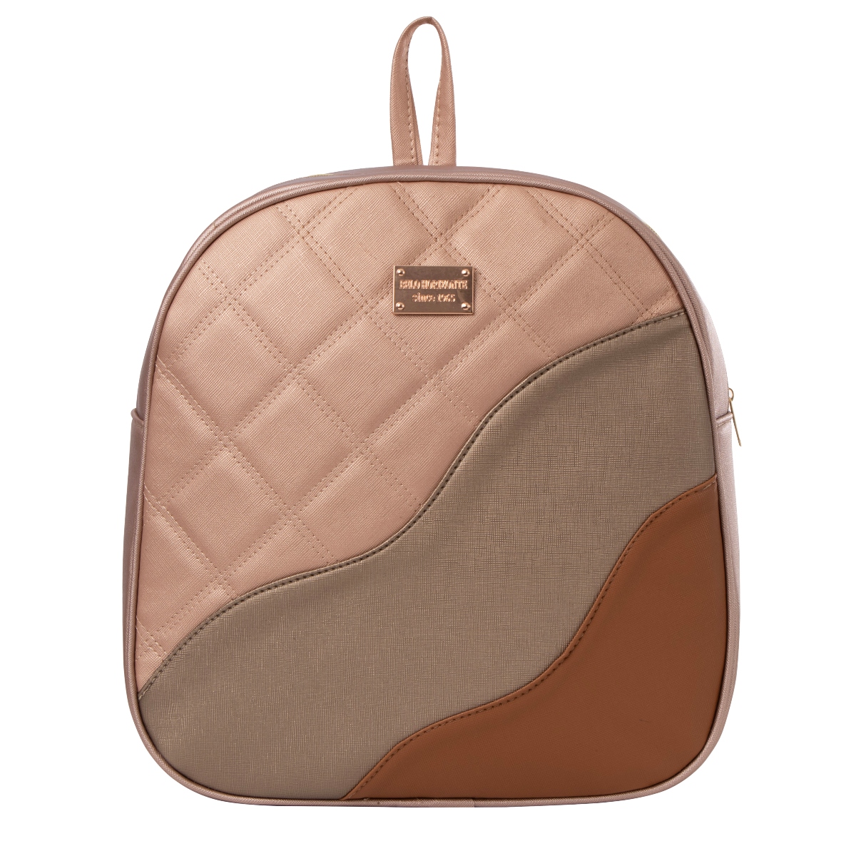 Mochila De Mujer Fana Nahid Color Oro Rosado Sensacional