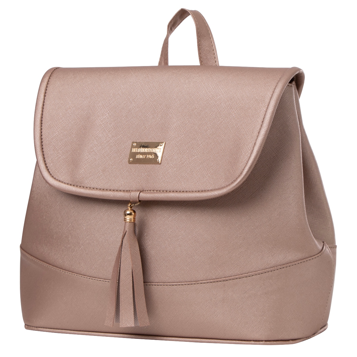 Foto 3 pulgar | Mochila De Mujer Fana Nakia Color Oro Rosado Premium