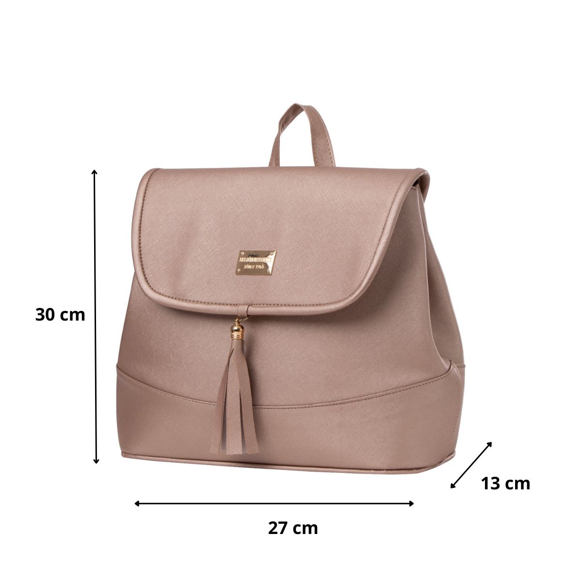 Foto 4 pulgar | Mochila De Mujer Fana Nakia Color Oro Rosado Premium