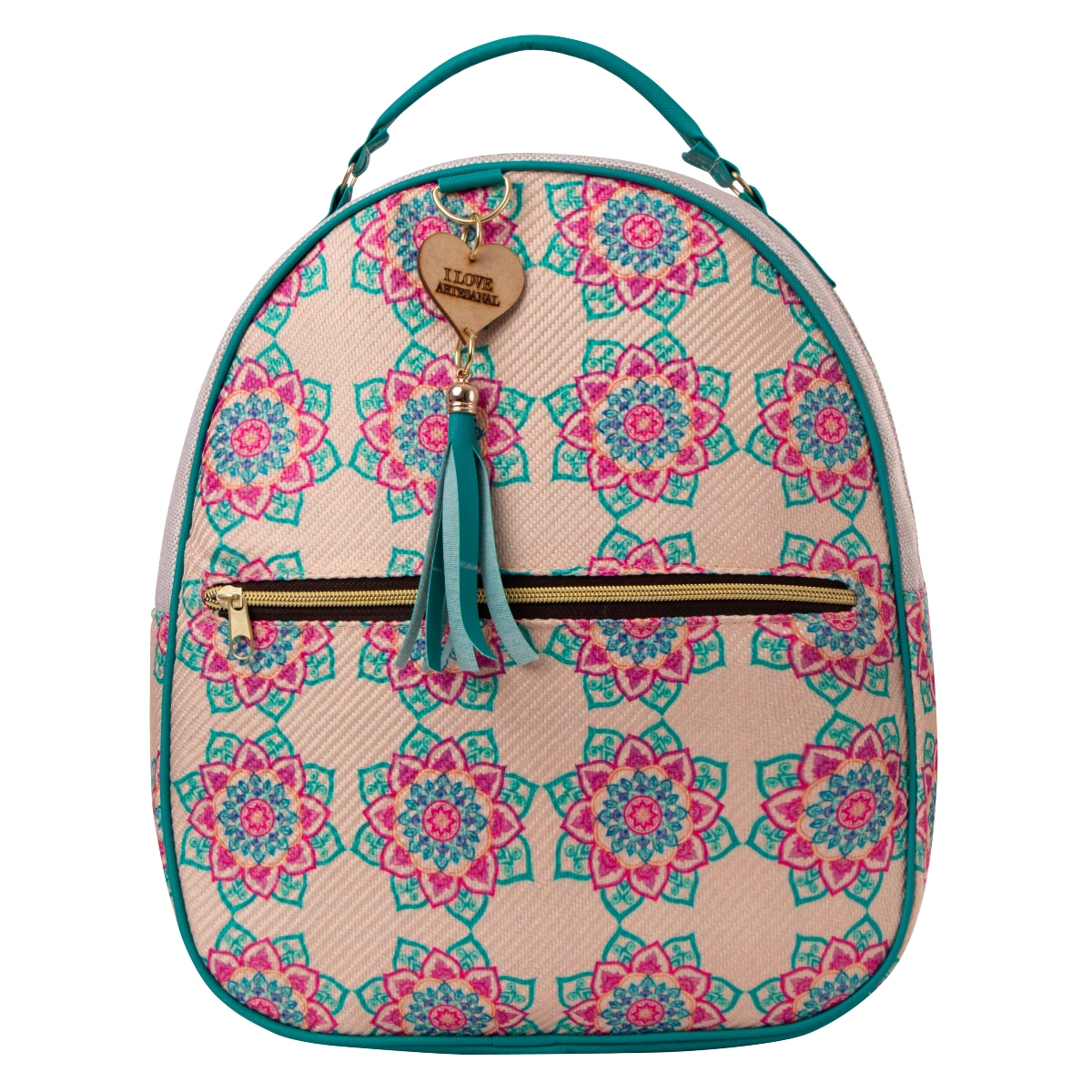 Mochila Yute De Mujer Fana Paris Color Aqua Original