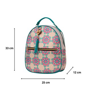 Foto 3 | Mochila Yute De Mujer Fana Paris Color Aqua Original