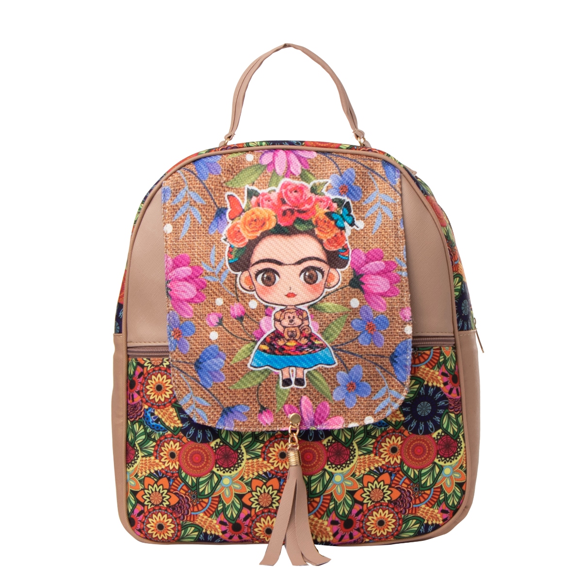 Mochila Yute Para Mujer Fana Selma Color Maquillaje Refinada