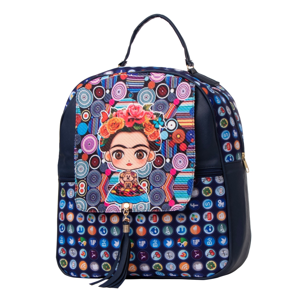 Foto 2 | Mochila Yute De Mujer Fana Selma Color Marino Bonita
