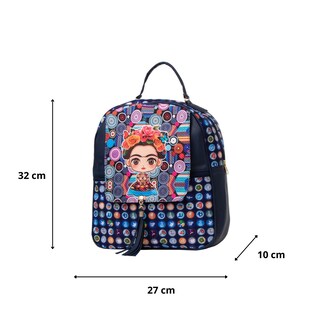 Foto 3 | Mochila Yute De Mujer Fana Selma Color Marino Bonita