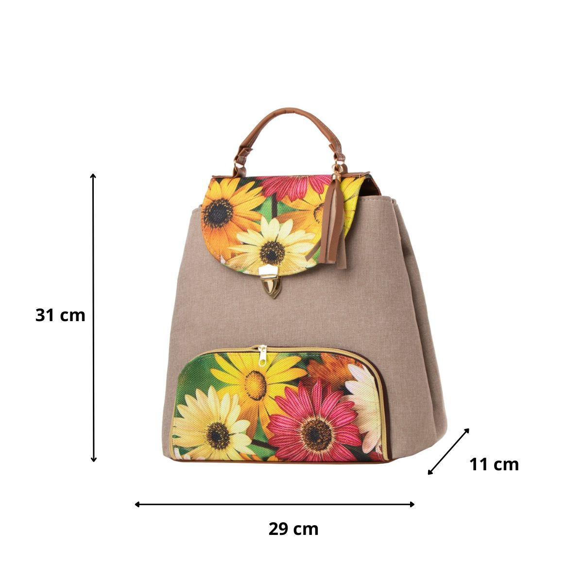 Foto 3 | Mochila Yute Para Mujer Fana Ozara Color Paja Reforzada