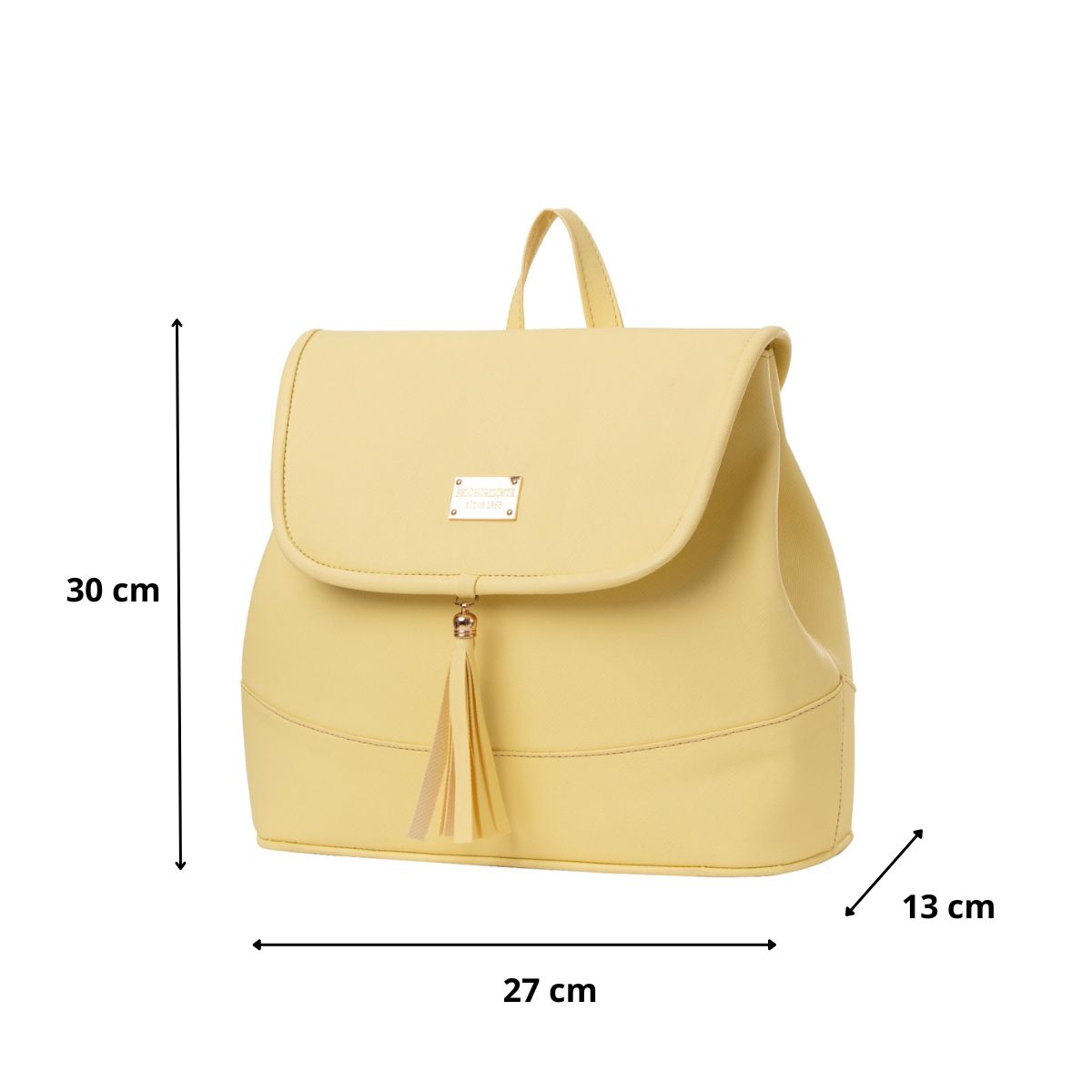 Foto 4 pulgar | Mochila Para Mujer Fana Nakia Color Amarillo Lúcela