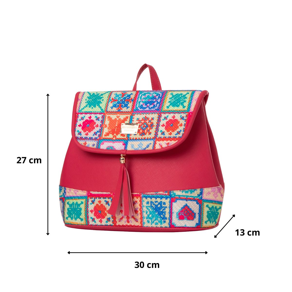 Foto 4 pulgar | Mochila Yute Para Mujer Fana Saril Color Fiusha Juvenil