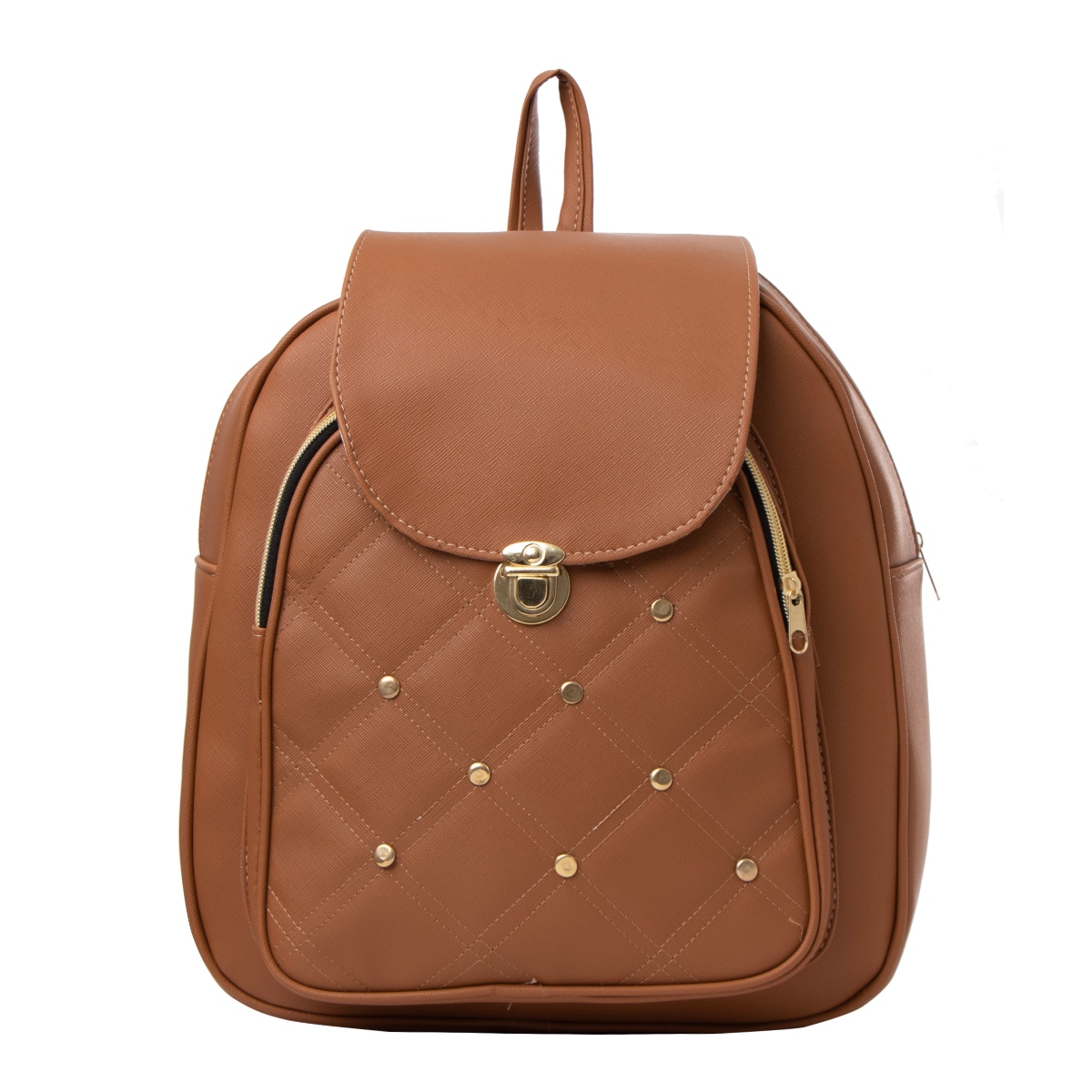 Mochila De Mujer Fana Nela Color Camel Reforzada