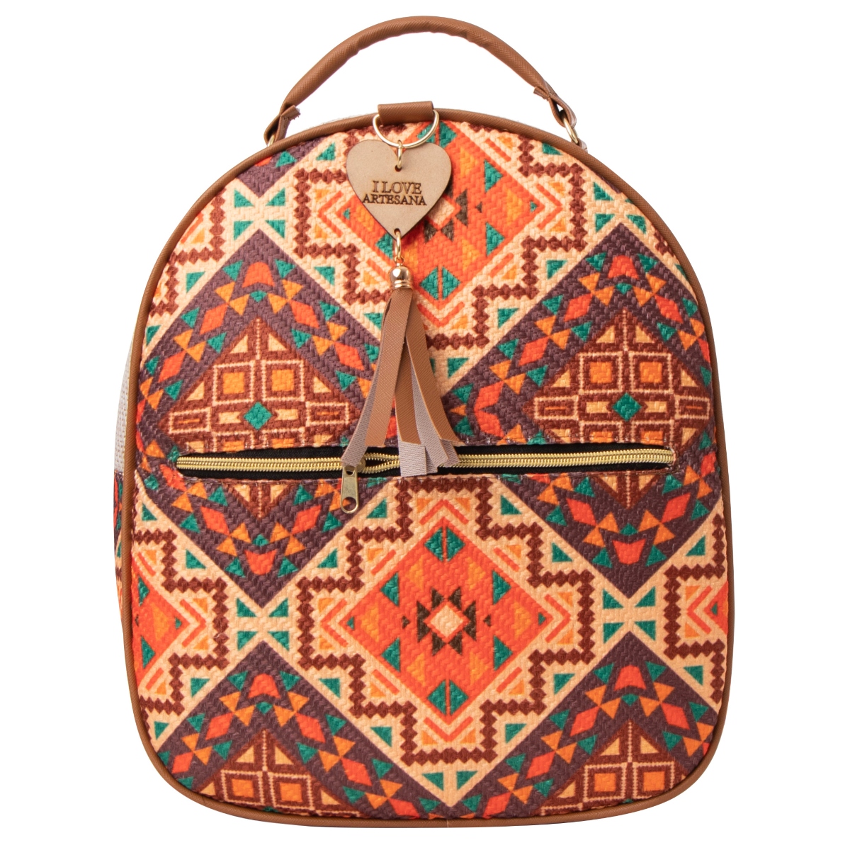 Mochila Yute De Mujer Fana Paris Color Camel Se Única