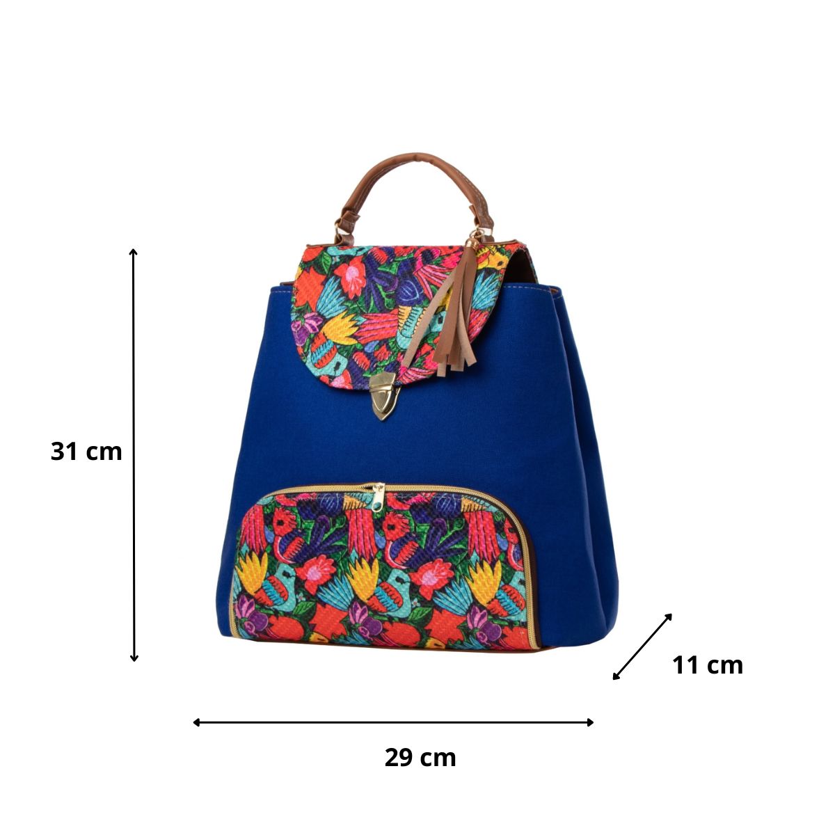 Foto 4 pulgar | Mochila Yute De Mujer Fana Ozara Color Azul Original