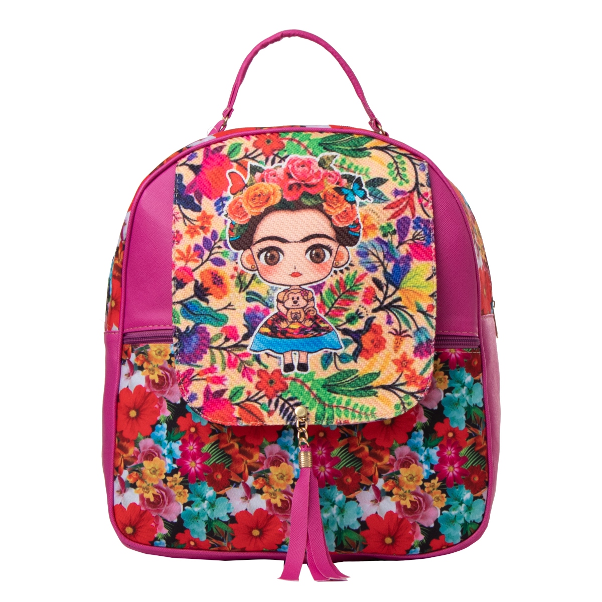 Mochila Yute De Mujer Fana Selma Color Buganvilia Linda