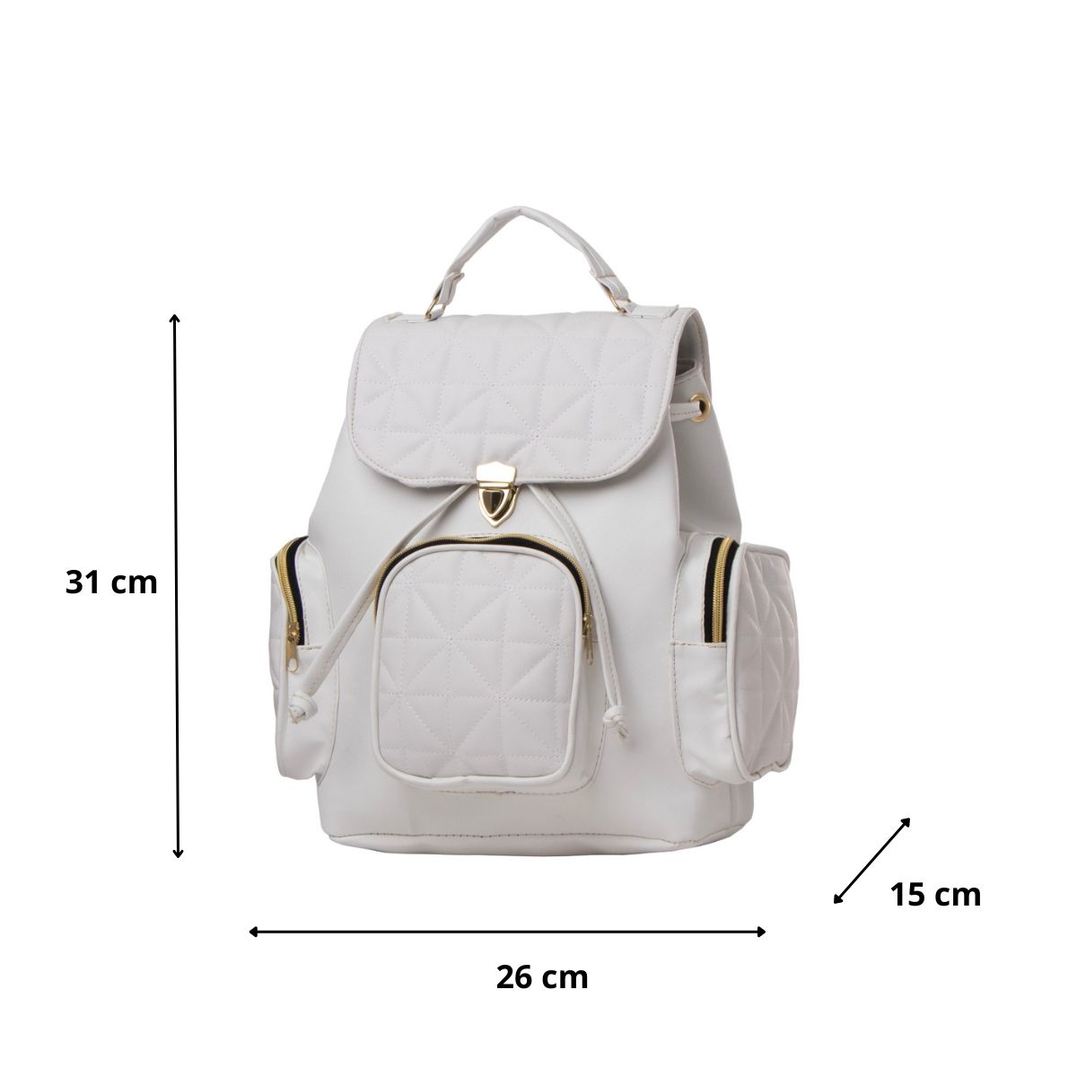 Foto 4 pulgar | Mochila Para Mujer Fana Odila Color Blanco Se Única