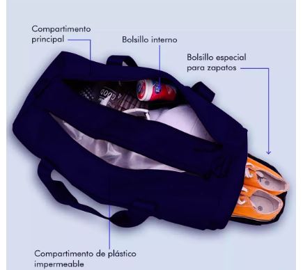 Foto 4 pulgar | Mochila Deportiva Wünd Azul de Gran Capacidad