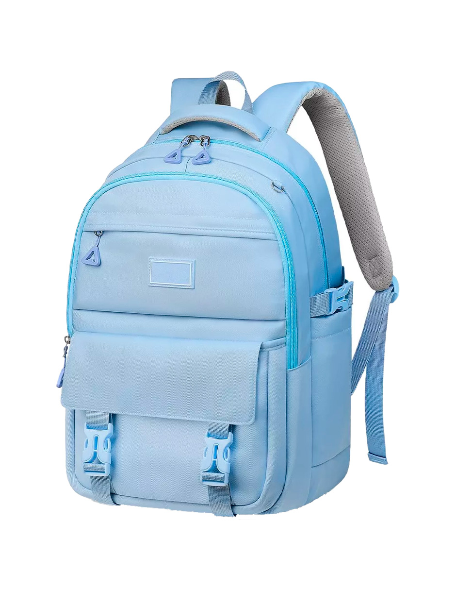 Foto 2 | Mochila Escolar Petukita Box Kawaii Antirrobo Azul Cielo