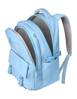 Foto 3 | Mochila Escolar Petukita Box Kawaii Antirrobo Azul Cielo