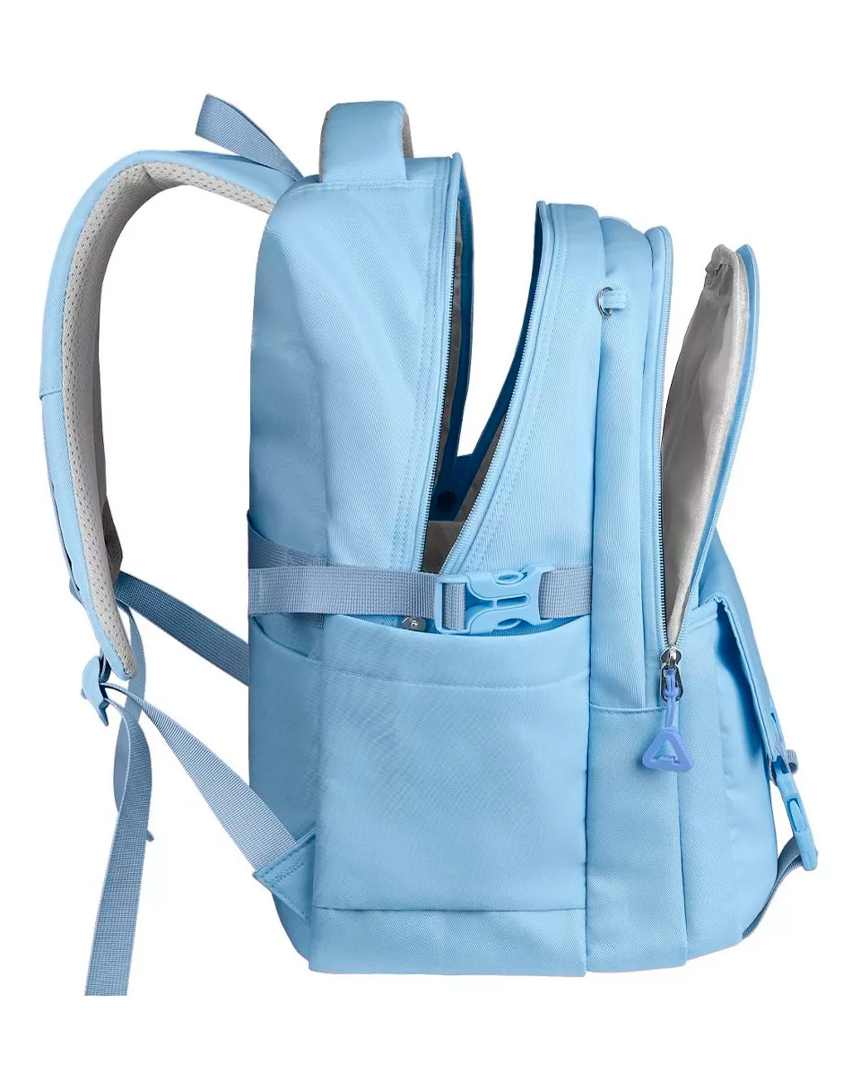 Foto 4 | Mochila Escolar Petukita Box Kawaii Antirrobo Azul Cielo