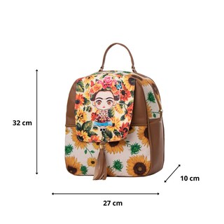 Foto 3 | Mochila Yute de Mujer Fana Selma color Cámel Fina